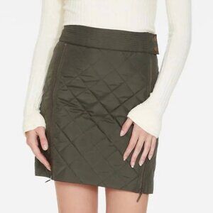 Marie Oliver Jette Quilted Mini Skirt - Army - Size 2 - Sold Out Elsewhere